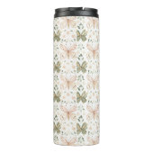 Bouteilles Isothermes Papillon Vert Menthe Rose Pâle (Dos)