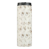 Bouteilles Isothermes Papillons à la crème chic Anniversaire (Dos)