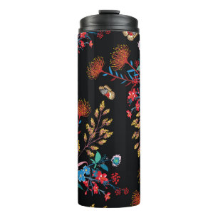 Bouteilles Isothermes Papillons de jardin fleuris Style Liberty