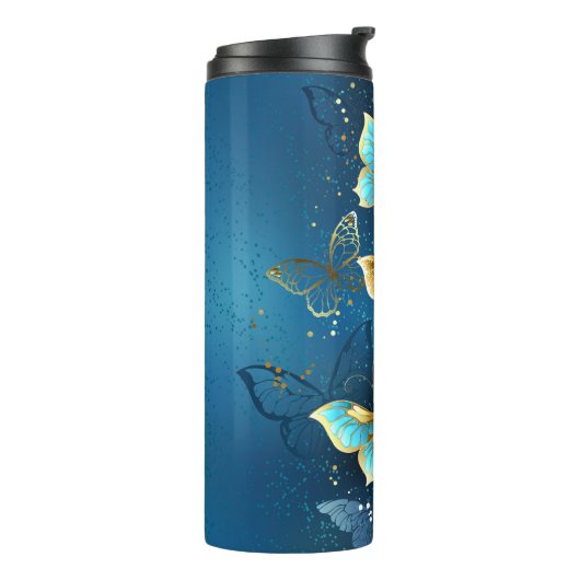 Bouteilles Isothermes Papillons d'or (Tourné sur la gauche)