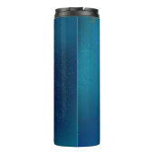 Bouteilles Isothermes Papillons d'or sur un Arrière - plan bleu (Dos)