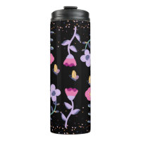 papillons et fleurs