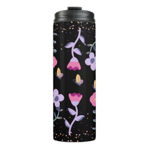 Bouteilles Isothermes papillons et fleurs