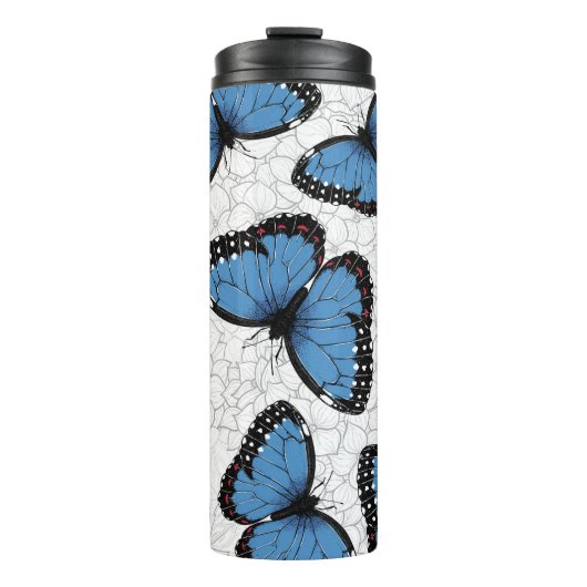 Bouteilles Isothermes Papillons morpho bleu (Devant)