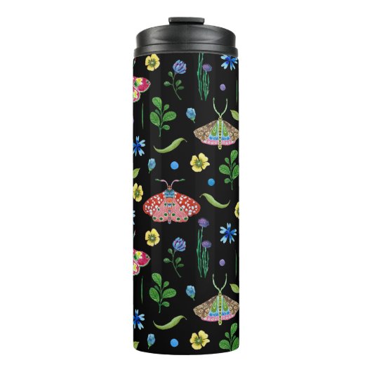 Bouteilles Isothermes Papillons multicolores : Motif transparent (Devant)
