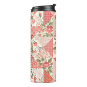 Bouteilles Isothermes Papillons rose Patchwork sans couture (Tourné sur la gauche)