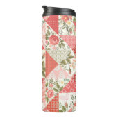 Bouteilles Isothermes Papillons rose Patchwork sans couture (Tourné sur la droite)