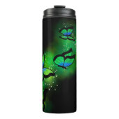 Bouteilles Isothermes Papillons verts brillants (Devant)