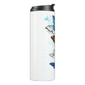 Bouteilles Isothermes Papillons volants Morpho et Monarch (Tourné sur la gauche)