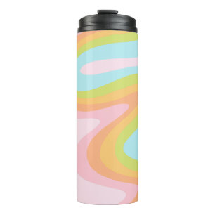 Bouteilles Isothermes Pâque arc-en-ciel pastel