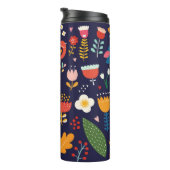 Bouteilles Isothermes Pâques du printemps : fleurs, collection de lapins (Tourné sur la droite)