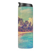 Bouteilles Isothermes Paradis tropical : mer, hôtel, plage. (Tourné sur la droite)