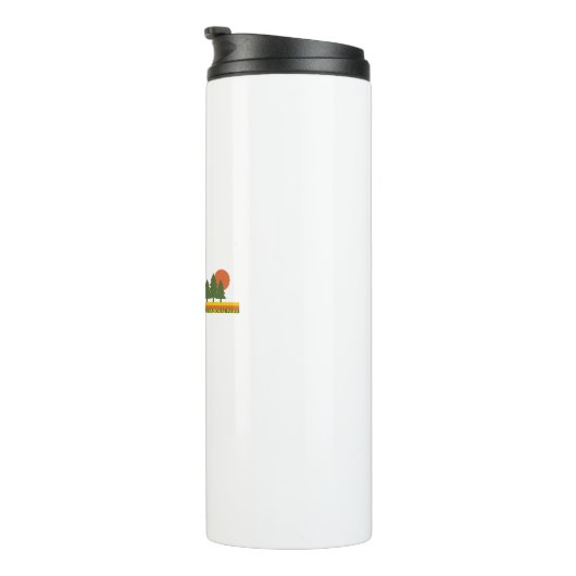 Bouteilles Isothermes Parc national de Denali Pine Trees Soleil (Tourné sur la droite)