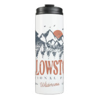 Parc national de Yellowstone Montagnes Wolf Vintag