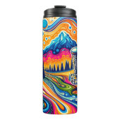 Bouteilles Isothermes Parcours de golf sur disque psychédélique dans les (Devant)