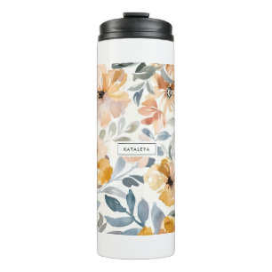 Bouteilles Isothermes Parfum Floral d'Automne Pastel Doux