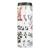 Bouteilles Isothermes Paris mode et glamour sans couture motif (Dos)