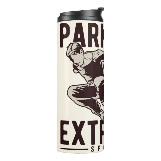 Bouteilles Isothermes PARKOUR nom personnalisé tumbler (Tourné sur la gauche)
