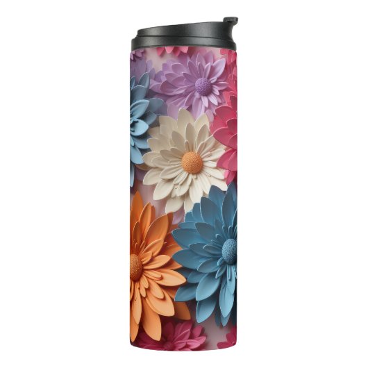 Bouteilles Isothermes Parleur à fleur 3d (Tourné sur la gauche)