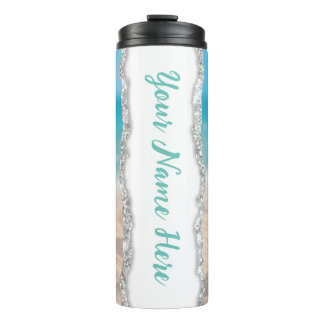 Bouteilles Isothermes Parleur à thème de 20 oz de plage personnalisable
