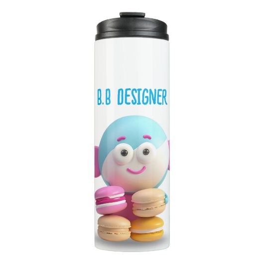 Bouteilles Isothermes Parleur Macaron Coloré, Personnalisable (Devant)