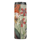 Bouteilles Isothermes Parrot Jaune Tropical Antique Fleur (Dos)