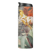 Bouteilles Isothermes Parrot Jaune Tropical Antique Fleur (Tourné sur la droite)