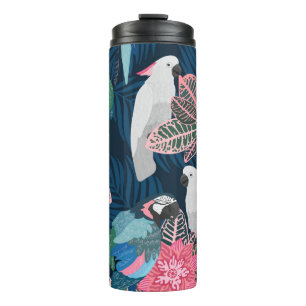 Bouteilles Isothermes Parrots Tropical : Vintage Motif sans fil