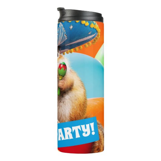 Bouteilles Isothermes Parti Chipmunk De Sombrero (Tourné sur la droite)