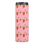 Bouteilles Isothermes Parti rose Motif aux fraises rouges (Dos)
