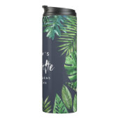 Bouteilles Isothermes Partie tropicale de bachelorette de feuille (Tourné sur la droite)