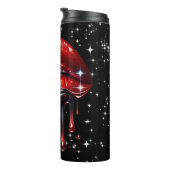 Bouteilles Isothermes Parties scintillant à gouttes rouges Glam Sparkle (Tourné sur la droite)