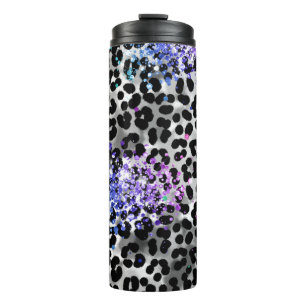 Bouteilles Isothermes *~* Parties scintillant arc-en-ciel Animal Leopard