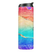 Bouteilles Isothermes Parties scintillant arc-en-ciel colorée moderne (Tourné sur la gauche)