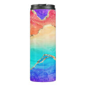 Bouteilles Isothermes Parties scintillant arc-en-ciel colorée moderne (Dos)