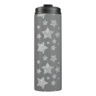Bouteilles Isothermes Parties scintillant argent scintille Étoiles motif