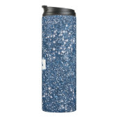 Bouteilles Isothermes Parties scintillant Bleu Faux Regarder avec nom pe (Tourné sur la droite)