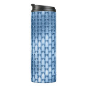 Bouteilles Isothermes Parties scintillant bleu marine et argent Échelle (Tourné sur la droite)