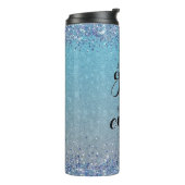 Bouteilles Isothermes Parties scintillant Bleue Fille Nom du patron Buil (Tourné sur la gauche)