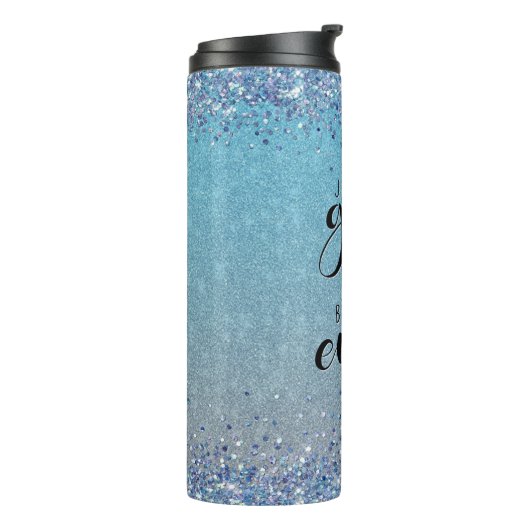 Bouteilles Isothermes Parties scintillant Bleue Fille Nom du patron Buil (Tourné sur la gauche)