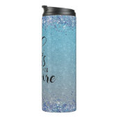 Bouteilles Isothermes Parties scintillant Bleue Fille Nom du patron Buil (Tourné sur la droite)