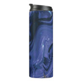 Bouteilles Isothermes Parties scintillant bleue Galaxy Swirl Abstrait Mo (Tourné sur la droite)