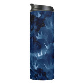 Bouteilles Isothermes Parties scintillant bleue marine Mermaid Motif de (Tourné sur la droite)