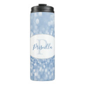 Bouteilles Isothermes Parties scintillant Bleue Personnalisez le caisson (Devant)