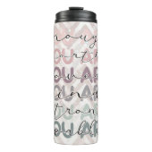 Bouteilles Isothermes Parties scintillant Chevron Vous Êtes Assez Tumble (Devant)