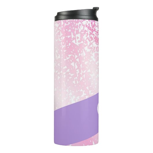 Bouteilles Isothermes Parties scintillant claire violette, rose et blanc (Tourné sur la gauche)