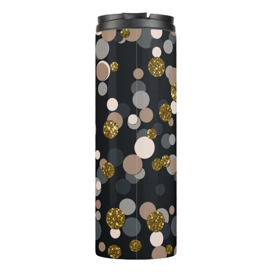 Bouteilles Isothermes Parties scintillant Confetti Peach, Maple, Grey an (Dos)