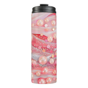 Bouteilles Isothermes Parties scintillant couleur Pastel Perle Imprimer