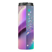 Bouteilles Isothermes Parties scintillant d'argent Holographique Thermal (Dos)