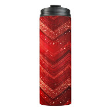 Parties scintillant décorative rouge Tumbler therm